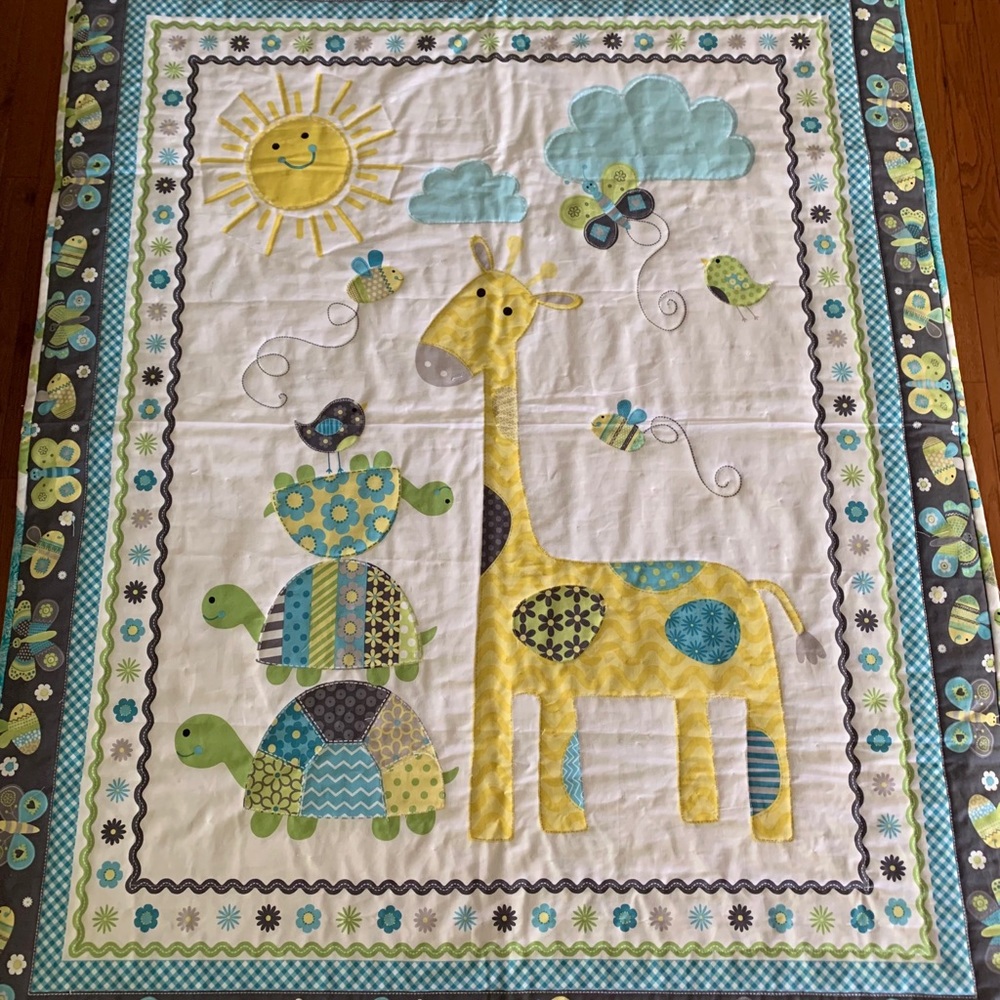 Handmade baby quilt